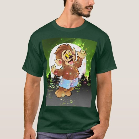 ウィリー・ザ・ウルフオングリーン Tシャツ (正面)