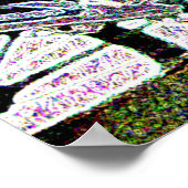 ウィリーBMXザエ白熱［赤熱］光を放つッジ ポスター (角)