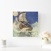 ウィリーPogánys Wynken、Blynkenおよび合図 スクエア壁時計 (ホーム)