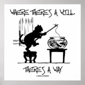 ウィルがあるところ(猫魚釣り) ポスター (正面)