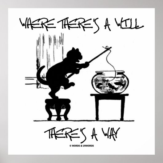 ウィルがあるところ(猫魚釣り) ポスター (正面)