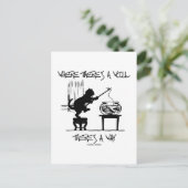 ウィルがある場所（猫の態度）に ポストカード (スタンド正面)