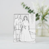 ウィルとケイト結婚ズ ポストカード (スタンド正面)