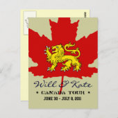 ウィルとケイト・カナダツアーはがき ポストカード (正面/裏面)