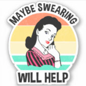 ウィルの嫌みを口に救済するおもしろいことわざ シール (正面)