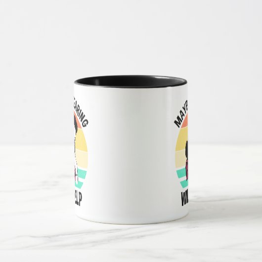 ウィルの嫌みを口に救済するおもしろいことわざ マグカップ (中央)