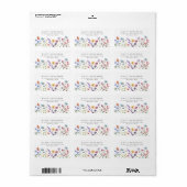 ウィルエレガントフォワー春夏季フローラリターン ラベル (フルシート)