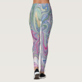 ウィルカラフルド大理石の渦 レギンス (裏面)