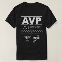 ウィルクスバレ/スクラン国際的トン空港AVP Tシャツ