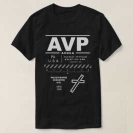 ウィルクスバレ/スクラン国際的トン空港AVP Tシャツ