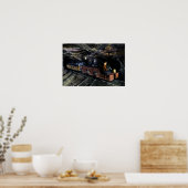 ウィルクスバーレペンシルバニア炭鉱から石炭を運搬 ポスター (キッチン)