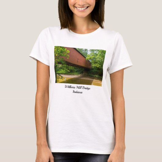 ウィルケンズミルカバーブリッジTシャツ Tシャツ (正面)