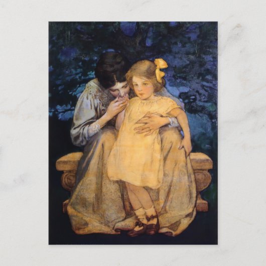 ウィルコックの『母と子』 ポストカード (正面)