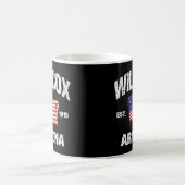 ウィルコックスアリゾナAzアメリカ星ストライプヴィンテージスタイル コーヒーマグカップ (中央)