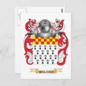 ウィルコック家紋(紋章) ポストカード (正面/裏面)