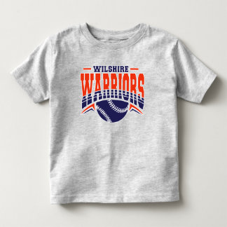 ウィルシャー・ウォリアーズ ネイビー 野球 ロゴ トドラーTシャツ