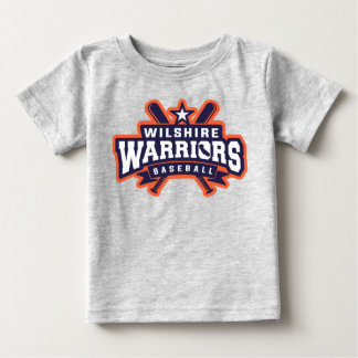 ウィルシャー・ウォリアーズ・ベースボールリーグ ロゴ ベビーTシャツ