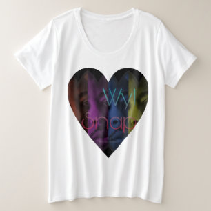 ウィルスナッププラスサイズTシャツが好き プラスサイズTシャツ