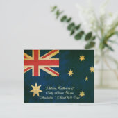 ウィルズ・ケイトとベビージョージ・オーストラリア2014はがき ポストカード (スタンド正面)