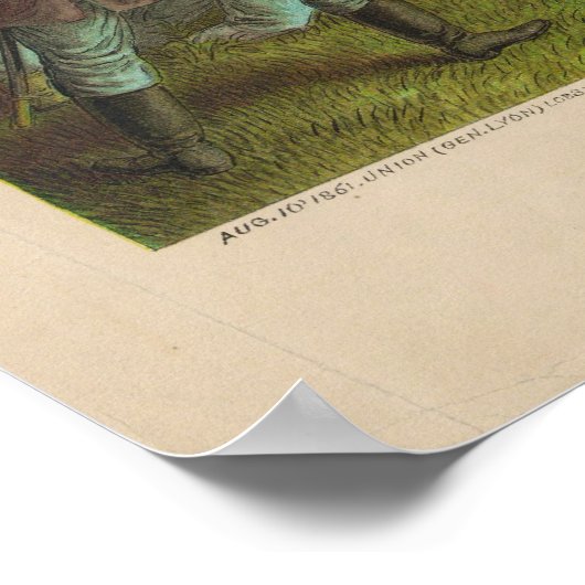 ウィルソンのクリークの南北戦争の戦い1861 ポスター (角)