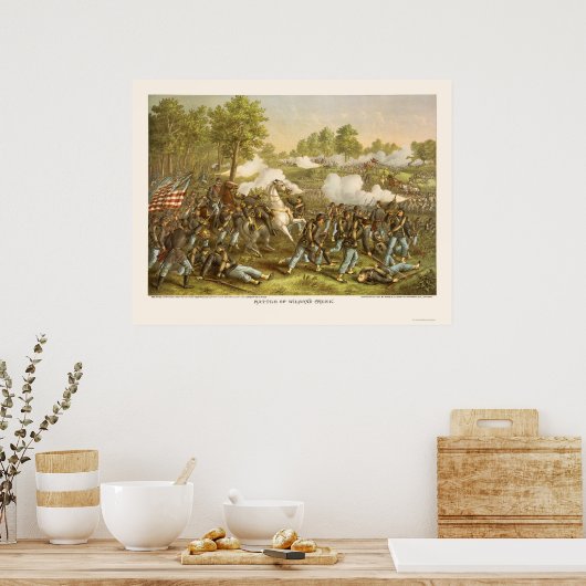 ウィルソンのクリークの戦いクルツとアリソン1861 ポスター (キッチン)
