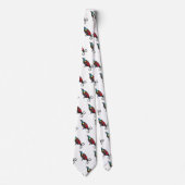 ウィルソンの極楽鳥風刺画 ネクタイ (正面)