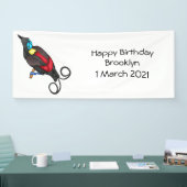 ウィルソンの極楽鳥風刺画 横断幕 (トレードショー)