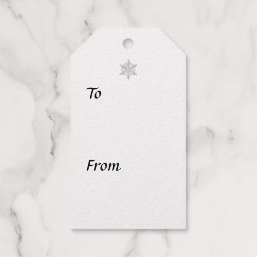 ウィルソンベントレースノーフレークギフトラベル ギフトタグ (裏面)