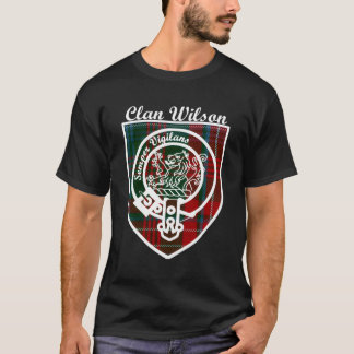 ウィルソン姓スコットランドのクランTan Badge C Tシャツ