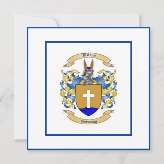 ウィルソン家紋.コート・オブ・アームズ (正面)