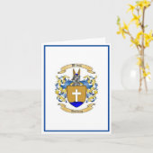  ウィルソン家紋 crest * ウィルソン家紋 カード (黄色い花)