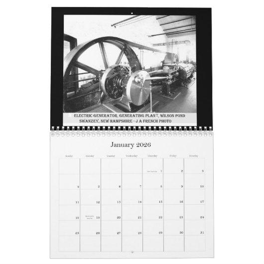 ウィルソン池2011 カレンダー (1月 2026)