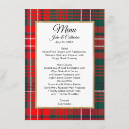 ウィルソン・クラン・プレイド結婚のメニュー メニュー