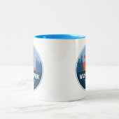 ウィルソン・クリーク ワイルド アンド シーニック リバー ノースカロライナ州 ツートーンマグカップ (中央)