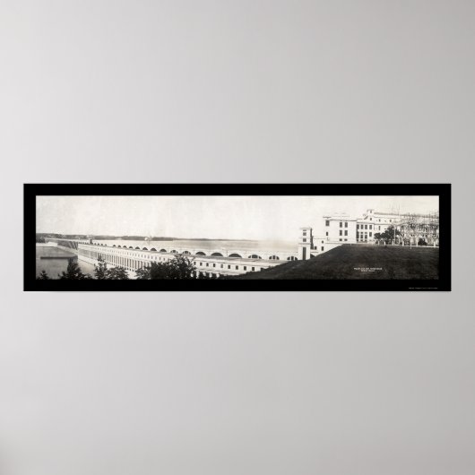 ウィルソン・ダム・パワー・ハウス写真1933 ポスター (正面)