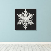 ウィルソン・ベントレー・スノーフレーク キャンバスプリント (インサイチュ (ウッドフロア))