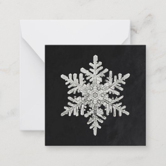 ウィルソン・ベントレー・スノーフレーク ノートカード (正面)