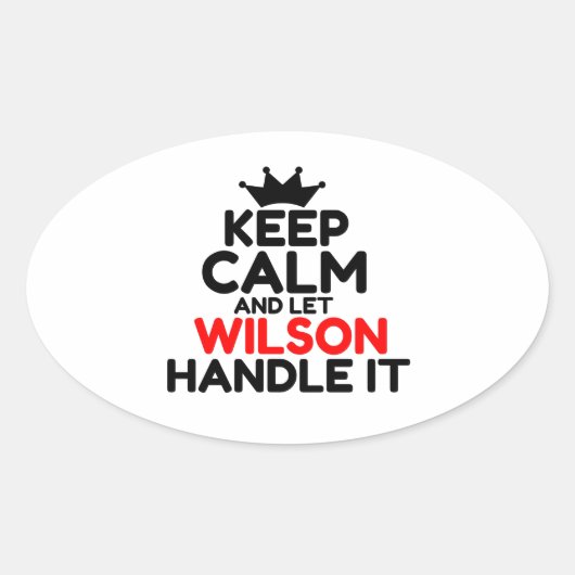 ウィルソン 楕円形シール (正面)
