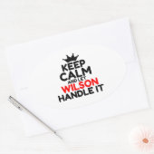 ウィルソン 楕円形シール (封筒)