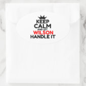 ウィルソン 楕円形シール (バッグ)