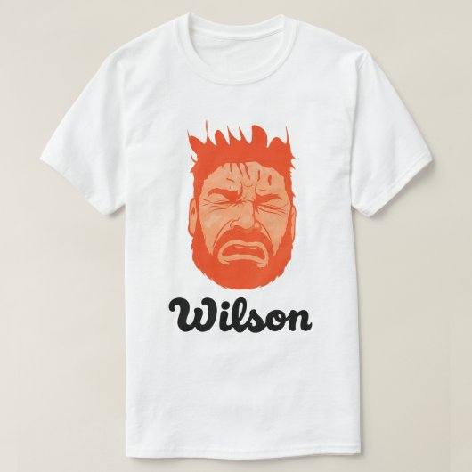 ウィルソンTom Wilsonフェイク泣き叫びミーム2025 Tシャツ (デザイン正面)