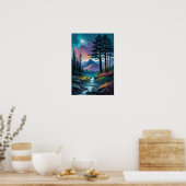 ウィルダネスのパレット、夕べのグロー ポスター (キッチン)