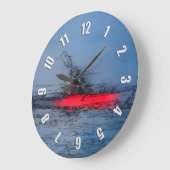 ウィルダネスカヤーカー ラージ壁時計 (傾斜)