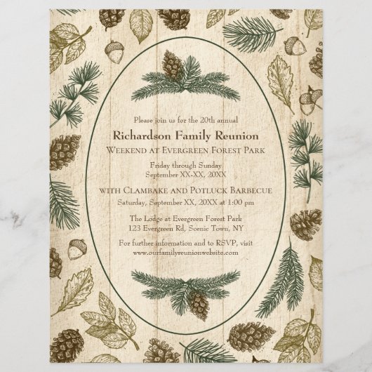 ウィルダネスキャンピングファミリー懇親会ジャンボリーBBQ チラシ (正面)