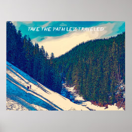 ウィルダネスハイキングマウンテンカスタムことわざ ポスター