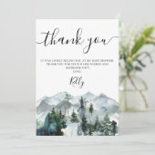 ウィルダネスベビーシャワーサンキューカード 招待状 (スタンド正面)