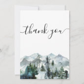 ウィルダネスベビーシャワーサンキューカード 招待状 (裏面)