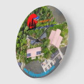 ウィルダネス島時計 ラージ壁時計 (傾斜)