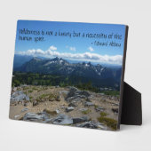 ウィルダネス引用文（タトオシュ山脈） フォトプラーク (側面)