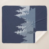 ウィルダネス森林の木々の束 シェルパブランケット (正面(横))